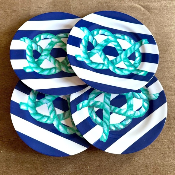 Other - Nautical set of 4, melamine plates.